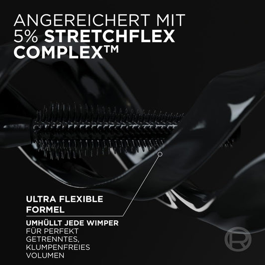 L'Oréal Paris Augen Make Up, Panorama Mascara für Volumen & Definition, Wimperntusche für optisch 1,4x größere Augen, Volume Million Lashes mit Panorama-Bürste, Farbe Schwarz, 1x 9,9ml