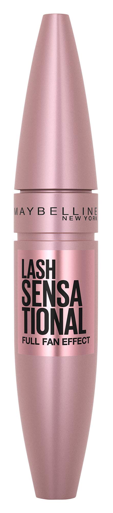 Maybelline New York Lash Sensational Voller-Wimpern-Fächer Mascara für voluminöse Wimpern, 2-in-1 Wimpern-Entfalter-Bürste für den Fächer-Effekt, Farbe: Very Black, 9,5ml