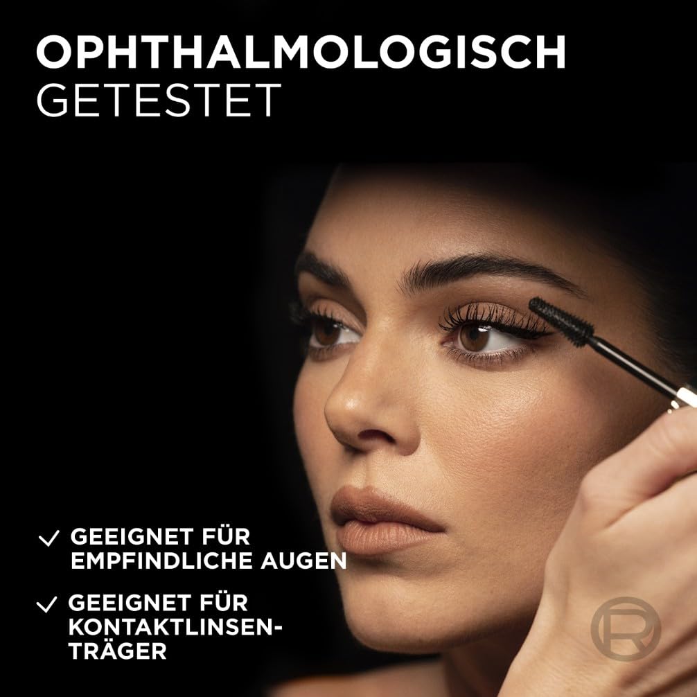 L'Oréal Paris Augen Make Up, Panorama Mascara für Volumen & Definition, Wimperntusche für optisch 1,4x größere Augen, Volume Million Lashes mit Panorama-Bürste, Farbe Schwarz, 1x 9,9ml