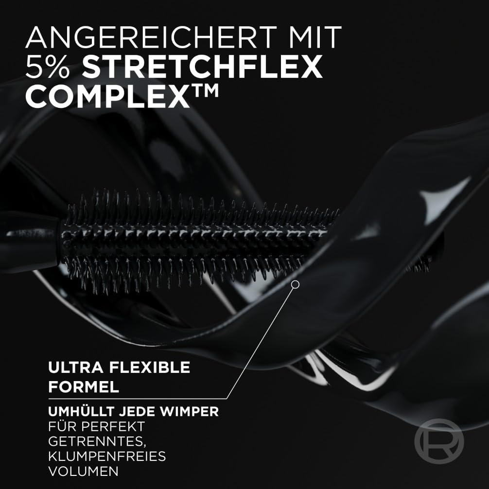 L'Oréal Paris Augen Make Up, Panorama Mascara für Volumen & Definition, Wimperntusche für optisch 1,4x größere Augen, Volume Million Lashes mit Panorama-Bürste, Farbe Schwarz, 1x 9,9ml