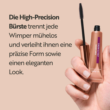 M. Asam Mascara Grow & Tint Deep Black MAGIC FINISH (12ml) – Mascara mit Wachstumsserum & Tönungseffekt, Wimpernpflege für mehr Länge & Volumen, Für definierte & natürlich dunklere Wimpern, Vegan