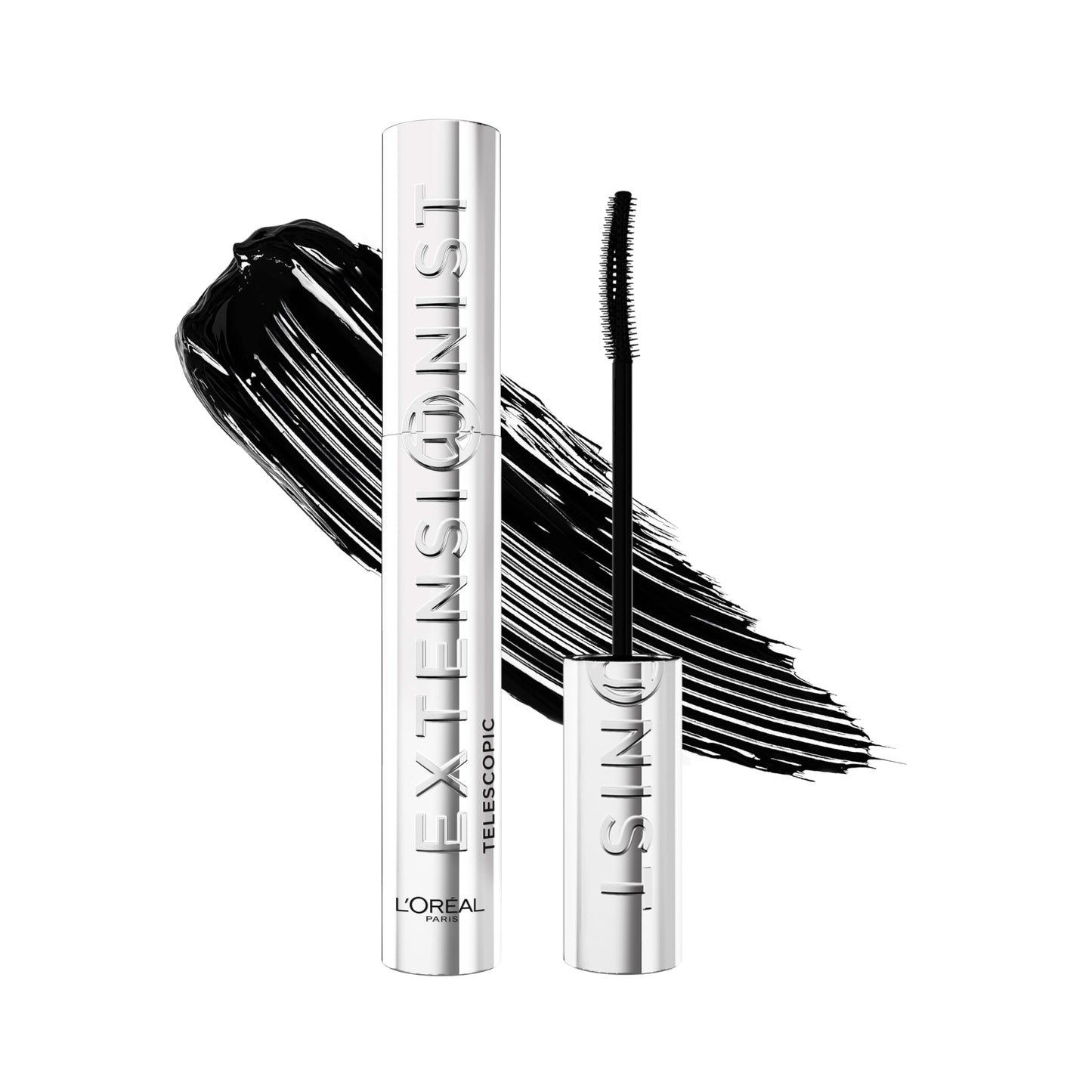 L'Oréal Paris Telescopic Extensionist Mascara, Verlängernde Wimperntusche (Farbe Schwarz), für lange Wimpern und einen extremen Lash-Extension Look, definierte Länge, Schwung & Volumen, 1x 9,9ml