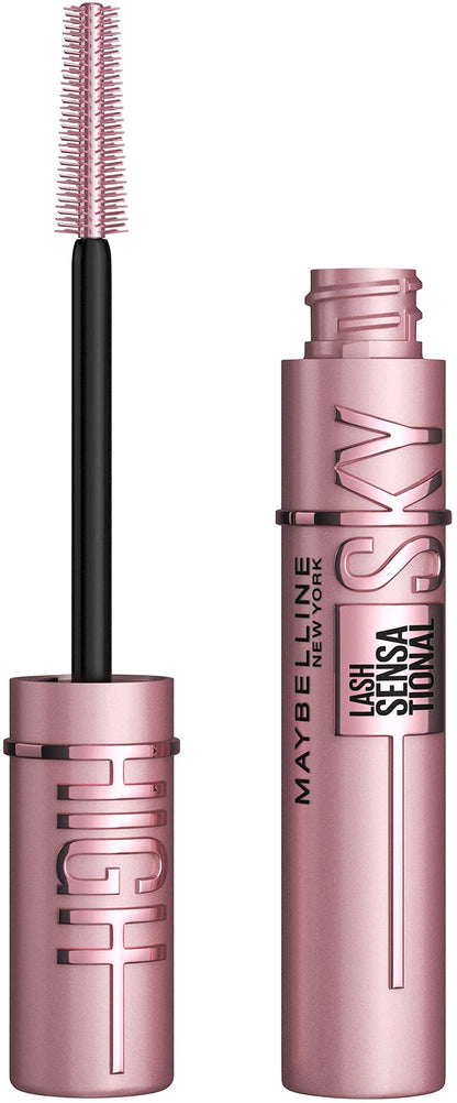 Maybelline New York Sky High Mascara für extreme Länge & volles Volumen, Tower Flex Bürste für Definition bis in die Spitzen, Formel mit Bambusextrakt, Schwarz (Very Black)