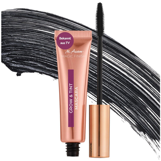 M. Asam Mascara Grow & Tint Deep Black MAGIC FINISH (12ml) – Mascara mit Wachstumsserum & Tönungseffekt, Wimpernpflege für mehr Länge & Volumen, Für definierte & natürlich dunklere Wimpern, Vegan