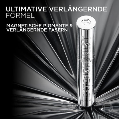 L'Oréal Paris Telescopic Extensionist Mascara, Verlängernde Wimperntusche (Farbe Schwarz), für lange Wimpern und einen extremen Lash-Extension Look, definierte Länge, Schwung & Volumen, 1x 9,9ml