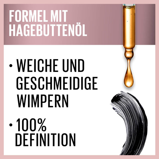 Maybelline New York Lash Sensational Voller-Wimpern-Fächer Mascara für voluminöse Wimpern, 2-in-1 Wimpern-Entfalter-Bürste für den Fächer-Effekt, Farbe: Very Black, 9,5ml